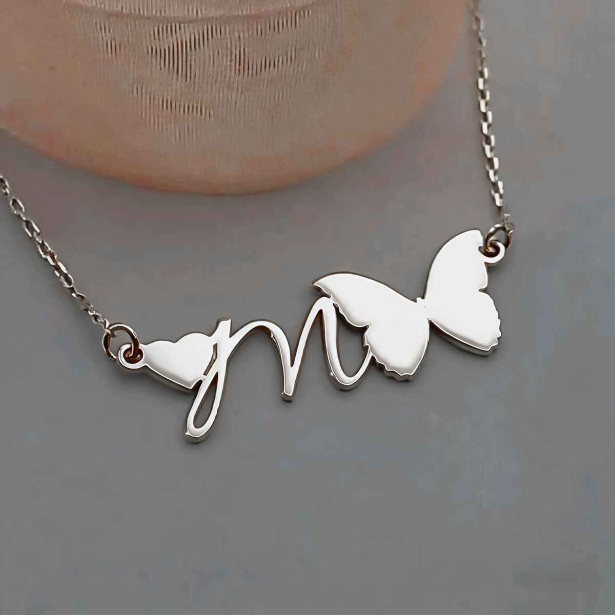 Women's Personalized Letter Necklaces with Charms